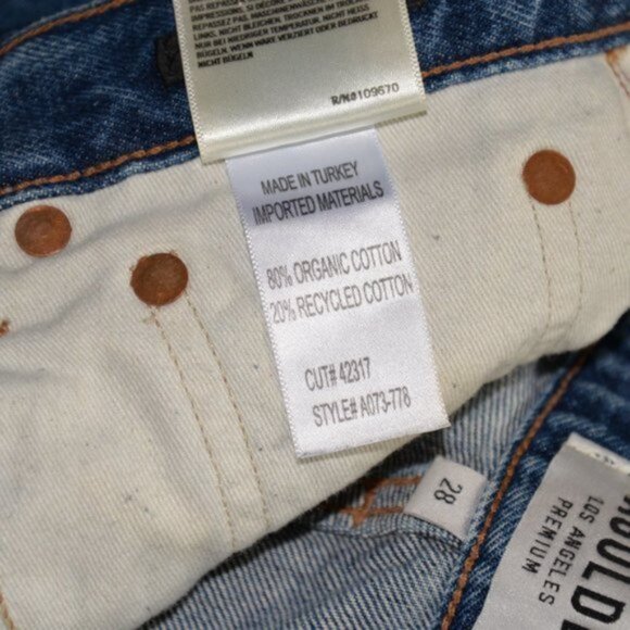 AGOLDE Jamie High Rise Straight Jeans Sz 28 - Picture 8 of 9